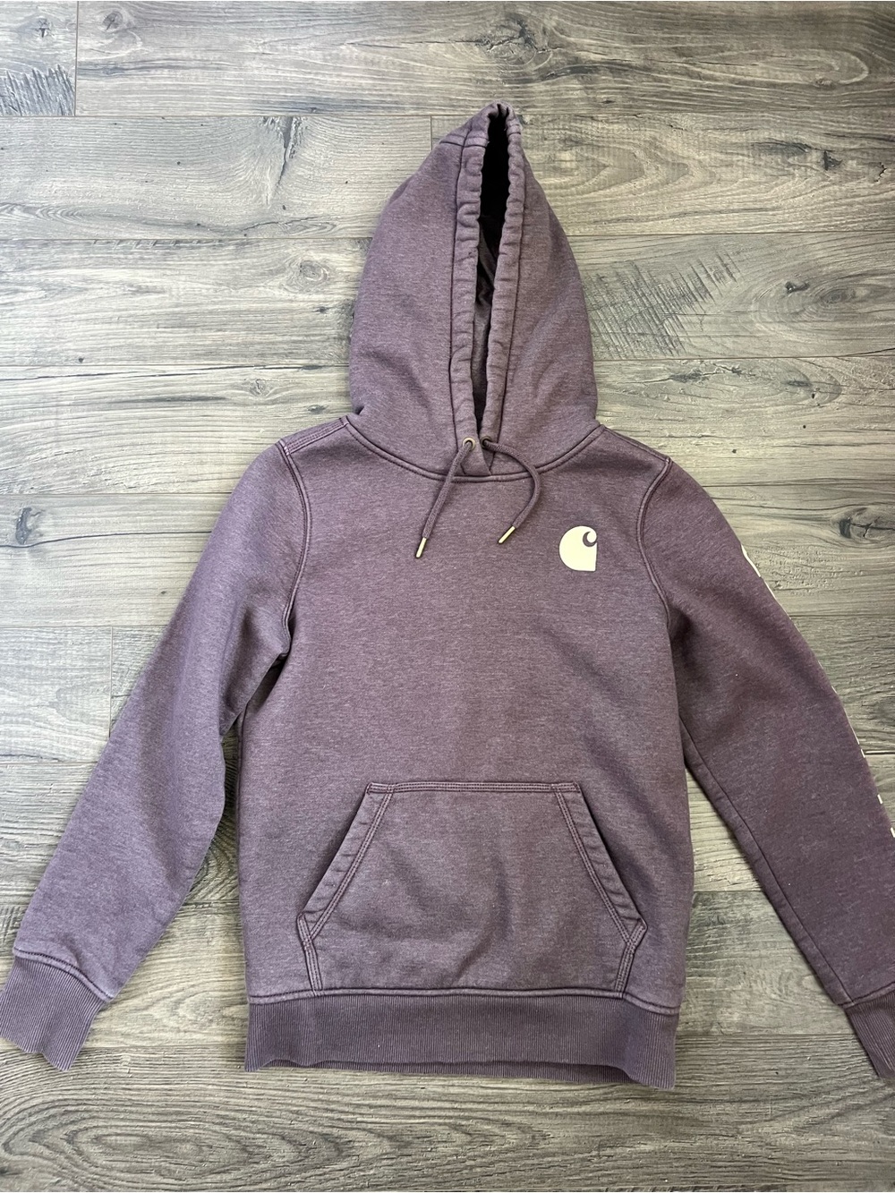Carhartt Men's Heather Purple Hoodie with Logo
